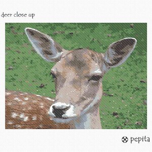 Needlepoint Kit or Canvas: Deer Close Up image 2