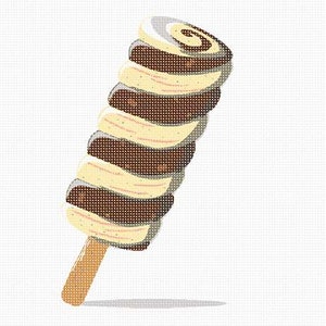 Needlepoint Kit or Canvas: Ice Cream Swirl Bild 2
