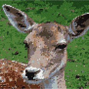 Needlepoint Kit or Canvas: Deer Close Up image 1