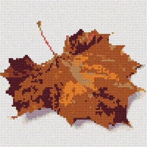 Needlepoint Kit or Canvas: Fallen Leaf image 1