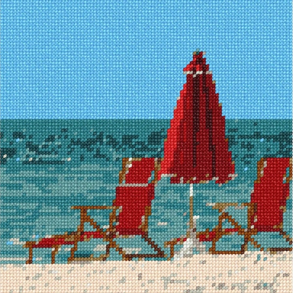 Beach Needlepoint Etsy