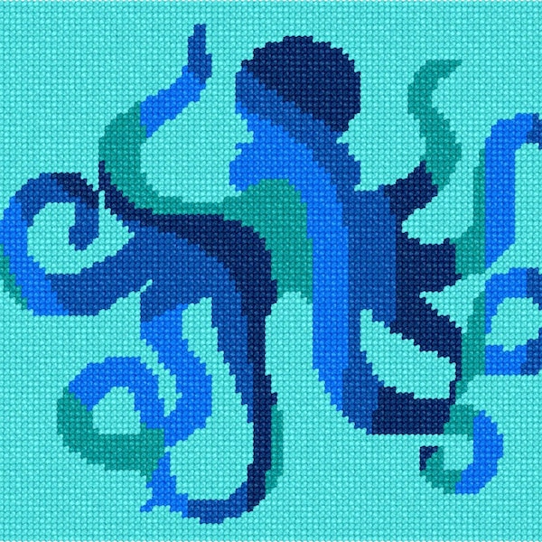 Needlepoint Kit Ocean Etsy