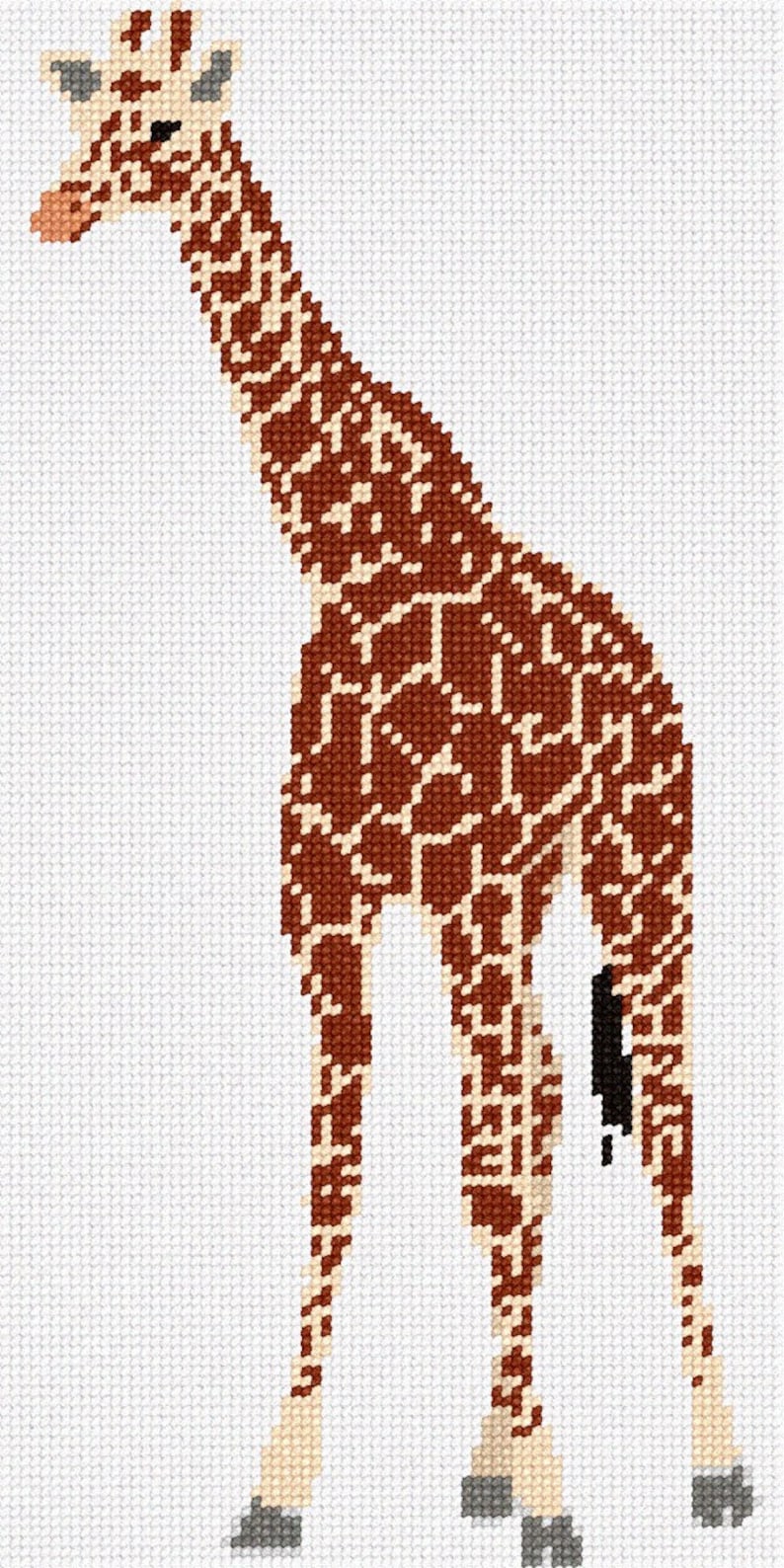 Needlepoint Kit or Canvas: Giraffe image 1