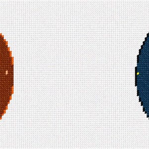 Needlepoint Canvas: Dinosaur Ornament Combo