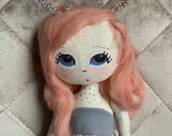 Handmade Doll. Bunny Doll. Bespoke Doll. Art Doll.