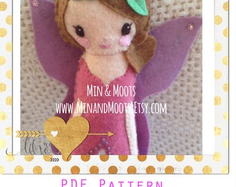 PDF PATTERN: A Splendid Tale, Fairy Doll. Instant Download. Softie Pattern. Plushie Pattern. Felt Doll Pattern.