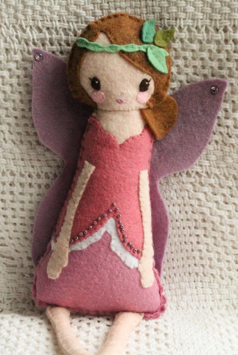 PDF PATTERN: A Splendid Tale, Fairy Doll. Instant Download. Softie Pattern. Plushie Pattern. Felt Doll Pattern. image 3