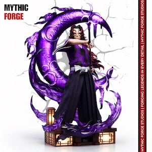 Six-Eyed Demon Swordsman STL File 1/6 Scale Resin Figure for 3D Printing