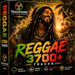 3700+ REGGAE Music Collection –  mp3 Tracks | DJ Music Pack for Producers | Digital Download