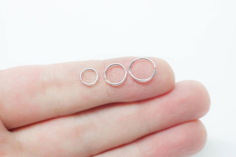 Sterling Silver Nose Ring 20g Solid 925 Sterling Silver Nose Etsy
