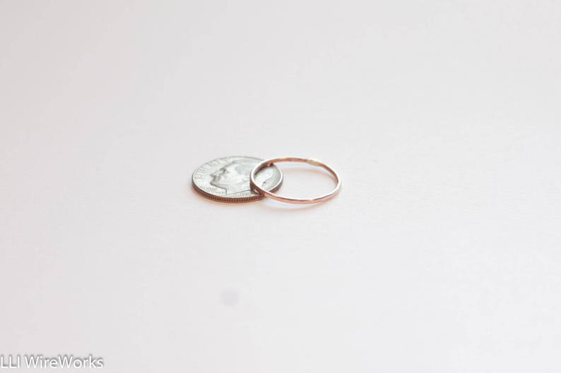 14k Rose Gold Stacking Ring Set Set of Rose Gold Stacking Etsy