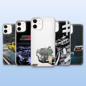 Funda para teléfono Initial D JDM Car Anime para iPhone 17Pro, 17e, 16, 15, 14, 13, Samsung S26, S25, S24, S23Fe, A17, A57, Pixel 11, 10Pro, 9A