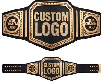Cinturón de campeonato personalizado, peso pesado, con logotipo personalizado, unisex, talla para adulto, 2 mm, 4 mm, 6 mm, 50 pulgadas, correa de cuero.