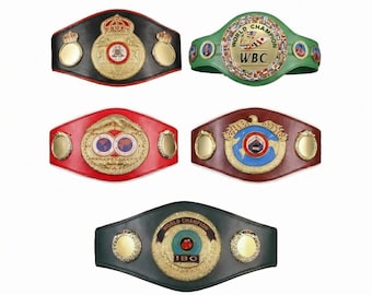 Custom IBO Championship Belt Adult Size Trophy & Boxing Fan Gift Trophy Belts