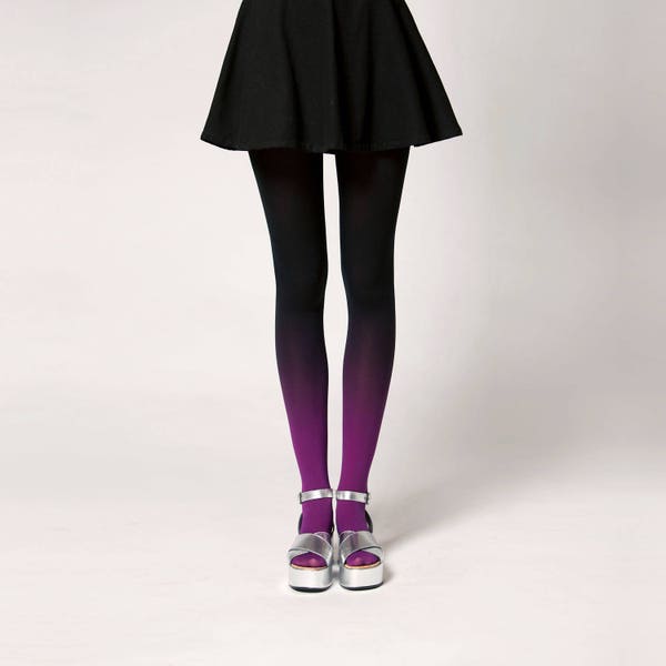 Medias Ombré en Fucson Violet