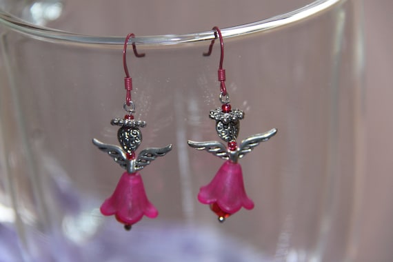 アクセサリー petal french hook earrings Petal Fringe Ear Hook - Iridescent/Gold – ISLY NYC