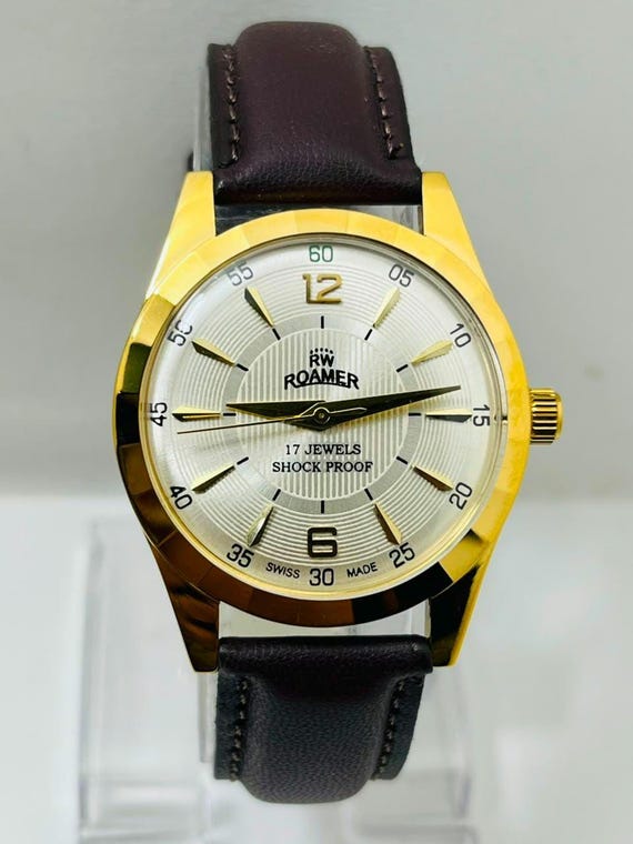 Refurbished Roamer White Dial Watch: 17 Jewels, Swiss… - Gem