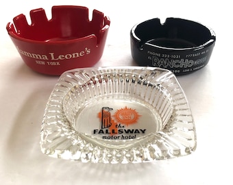 Your Choice!  Vintage Restaurant or Hotel Ashtray - Mama Leone's, Sands El Rancho Hotel, The Fallsway