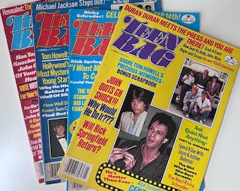 Your Choice!  Vintage 1984 Teen Bag Magazines - Duran Duran, Inxs, Tom Howell, Menudo and More!