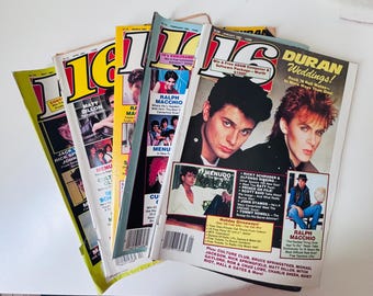 Your Choice!  Vintage 1985 '16' Magazines - Duran Duran, Menudo, Culture Club, Matt Dillon & More!