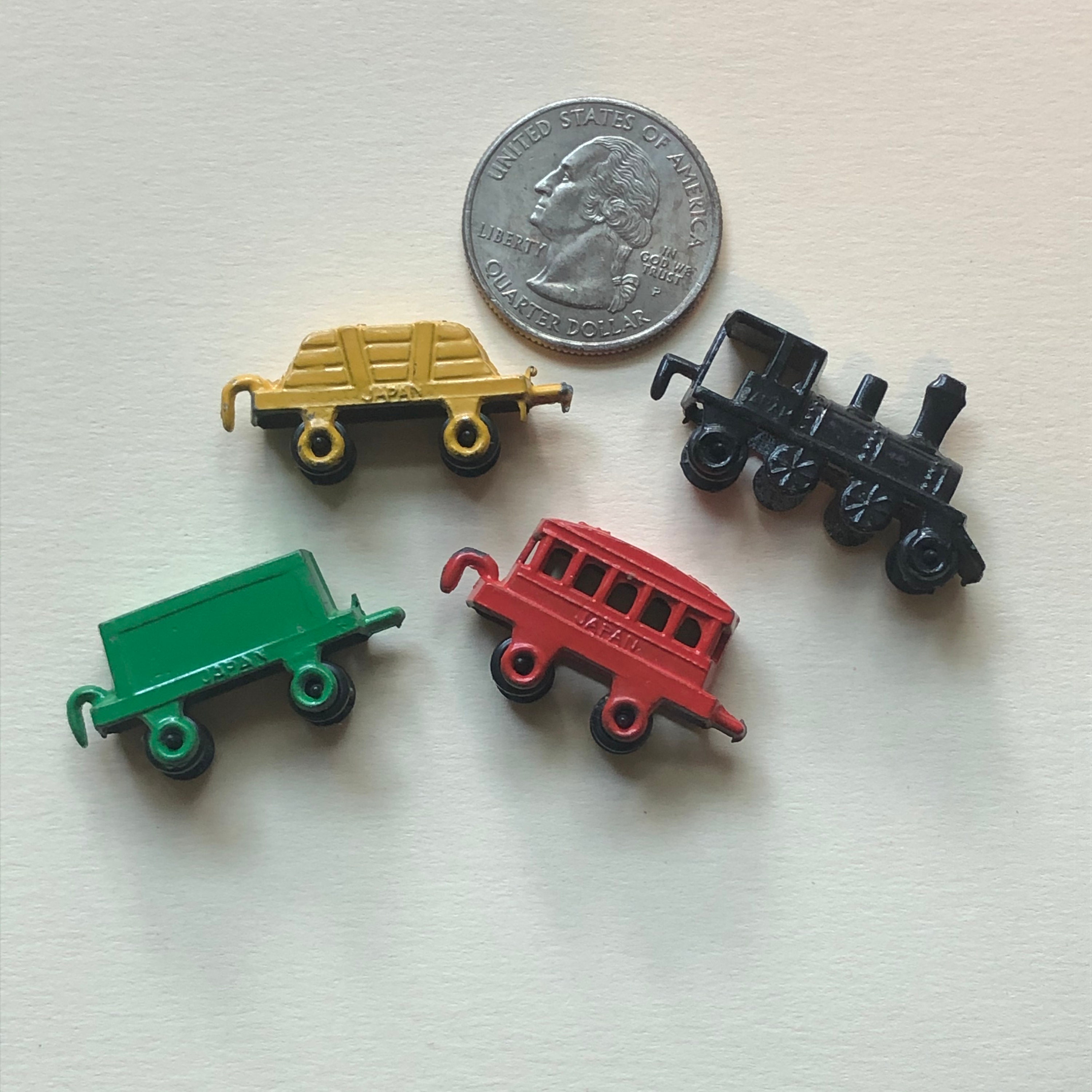 Vintage Miniature Die Cast Metal Toy Train Set Die Cast Old Etsy