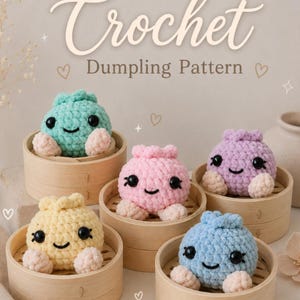 Häkelanleitung für Teigtaschen, Plüschtier, Amigurumi (viral)