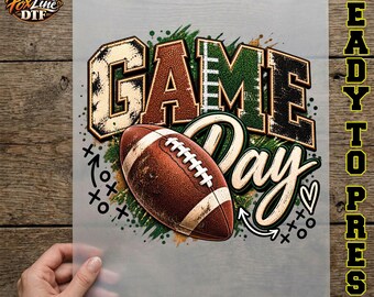 Game Day DTF Transfer, Football Ready to Press, Vintage Football Iron On, Varsity Game Day Shirt Transfer, Distressed Sports Heat Press
