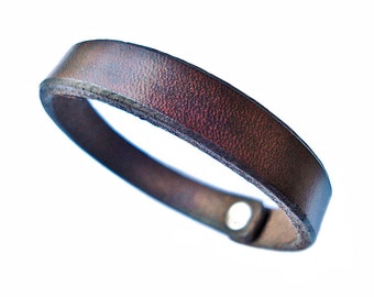 Pulsera de cuero personalizable - Regalo único hecho a mano - Caja de regalo - ¡En oferta!