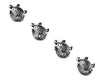 Turtle Tuxedo Shirt Studs for Men - Ready to Gift