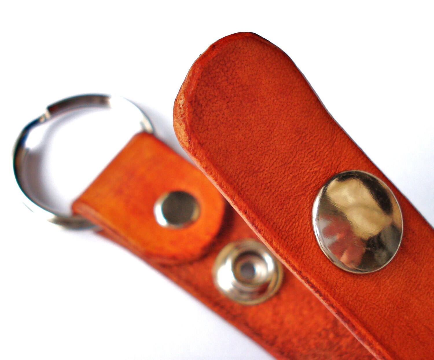 Customizable Leather Belt Loop Keychain Etsy