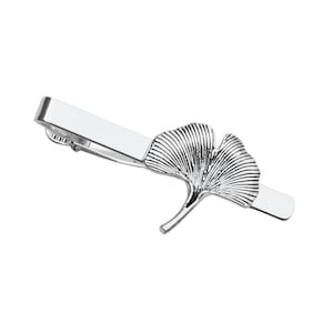 Ginkgo Biloba Krawattenklammer - Einzigartiges handgemachtes Geschenk - Geschenkverpackung - Reduziert!