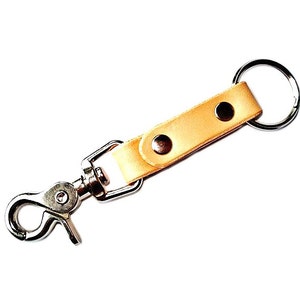 Llavero de cuero personalizable con gatillo - Regalo único hecho a mano