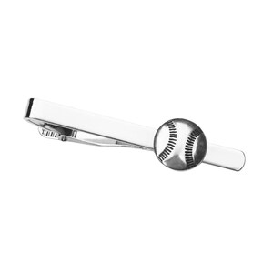 Baseball Tie Clip - Unique Handmade Gift - Gift Boxed - On Sale!