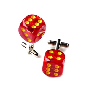 Red Dice Cufflinks