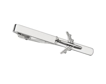 Airplane Tie Clip - Unique Handmade Gift