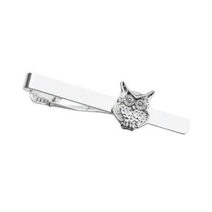 Owl Tie Clip - Unique Handmade Gift - Gift Boxed - On Sale!