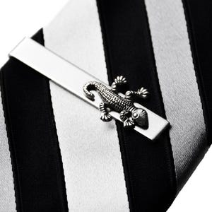 Gecko Tie Clip - Unique Handmade Gift - Gift Boxed - On Sale!