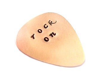 Customizable Copper Guitar Pick