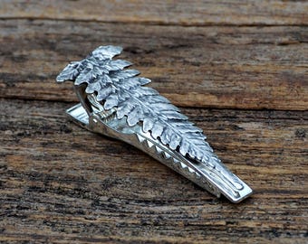 Fern Tie Clip - Unique Handmade Gift