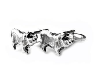 Pig Cufflinks - Unique Handmade Gift - Gift Boxed - On Sale!