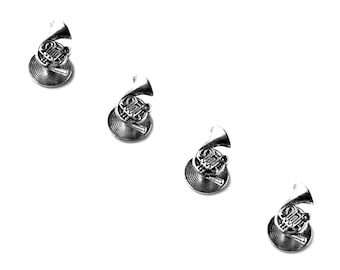 French Horn Tuxedo Shirt Studs