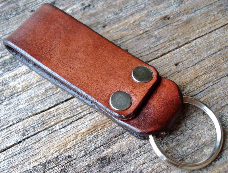 Customizable Leather Belt Loop Keychain - Etsy