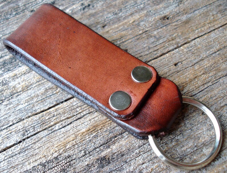 Customizable Leather Belt Loop Keychain Etsy