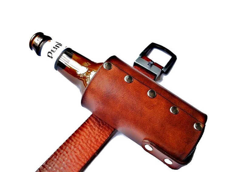 Customizable Leather Universal Belt Clip Bottle Holster Etsy