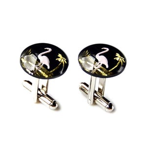 Vintage Flamingo Cufflinks