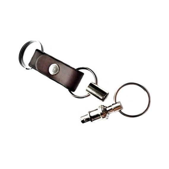 Customizable Leather Detachable Keychain Etsy
