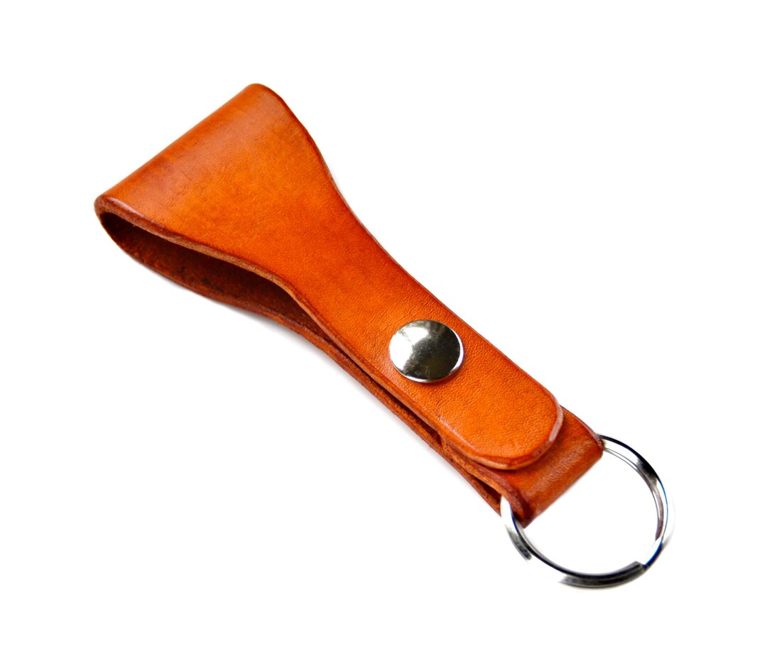 Customizable Leather Belt Loop Keychain Etsy