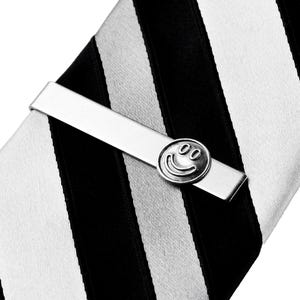 Happy Smiley Face Tie Clip - Unique Handmade Gift - On Sale!