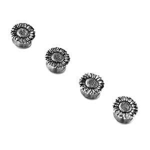 Sunflower Tuxedo Shirt Studs - Unique Handmade Gift - Gift Boxed - On Sale!