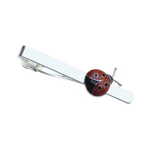Ladybug Tie Clip - Unique Handmade Gift - Gift Boxed - On Sale!